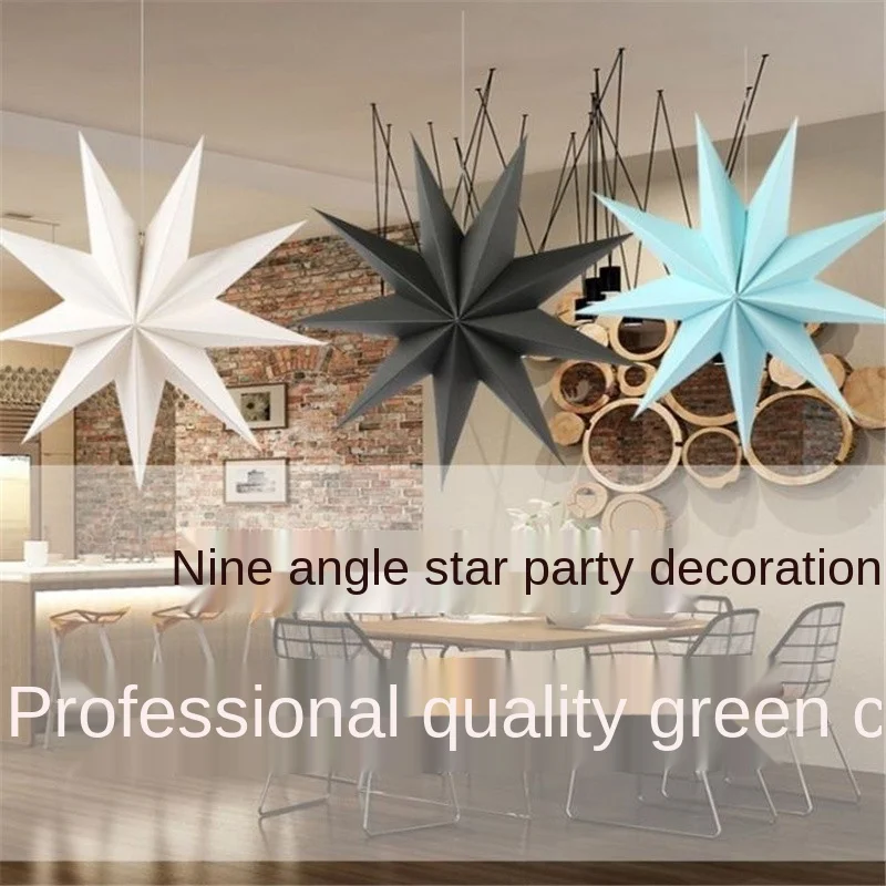 1pcs paper stars Nine-star decoration Nine-pointed star wedding decor party supplies elegant room
1pcs paper stars Nine-star decoration Nine-pointed star wedding decor party supplies elegant room