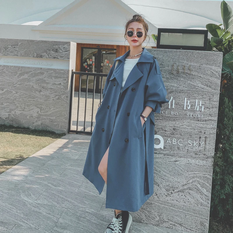 2021 Spring Trench Long Coat For Women Jackets Fashion Undefined Blue Poncho Korean Clothes Femme Robe Outerwear Moda Mujer
2021 Spring Trench Long Coat For Women Jackets Fashion Undefined Blue Poncho Korean Clothes Femme Robe Outerwear Moda Mujer
