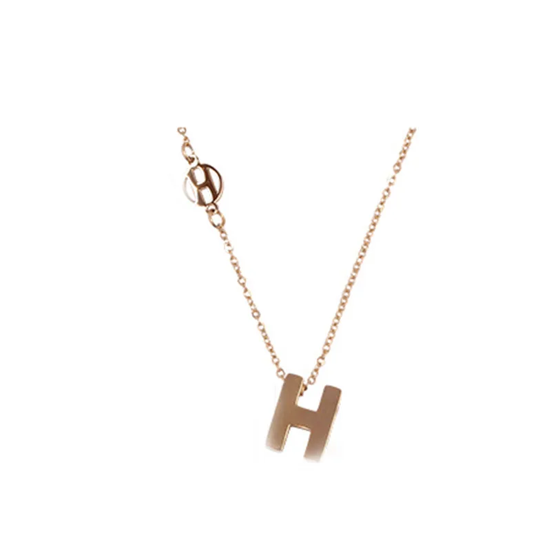 Simple design sense H letter modeling clavicle chain Korean women jewelry fashion sexy Necklace party light luxury neck chain
Simple design sense H letter modeling clavicle chain Korean women jewelry fashion sexy Necklace party light luxury neck chain
