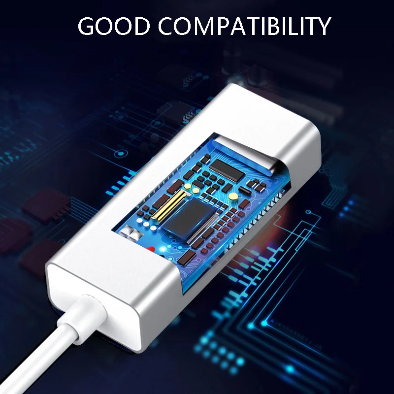 Portable USB3.0 Conversion RJ-45 Gigabit Drive-Free Aluminum Alloy Ethernet Network Card Converter for All Computers
Portable USB3.0 Conversion RJ-45 Gigabit Drive-Free Aluminum Alloy Ethernet Network Card Converter for All Computers