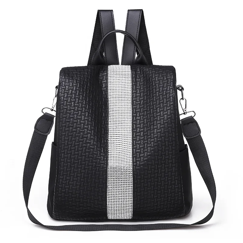 

Diamonds Splicing Oxford Cloth Women's Backpack Large Capacity School Bag Outdoor Anti-theft Travel Bag Brand 2021 New Backpack