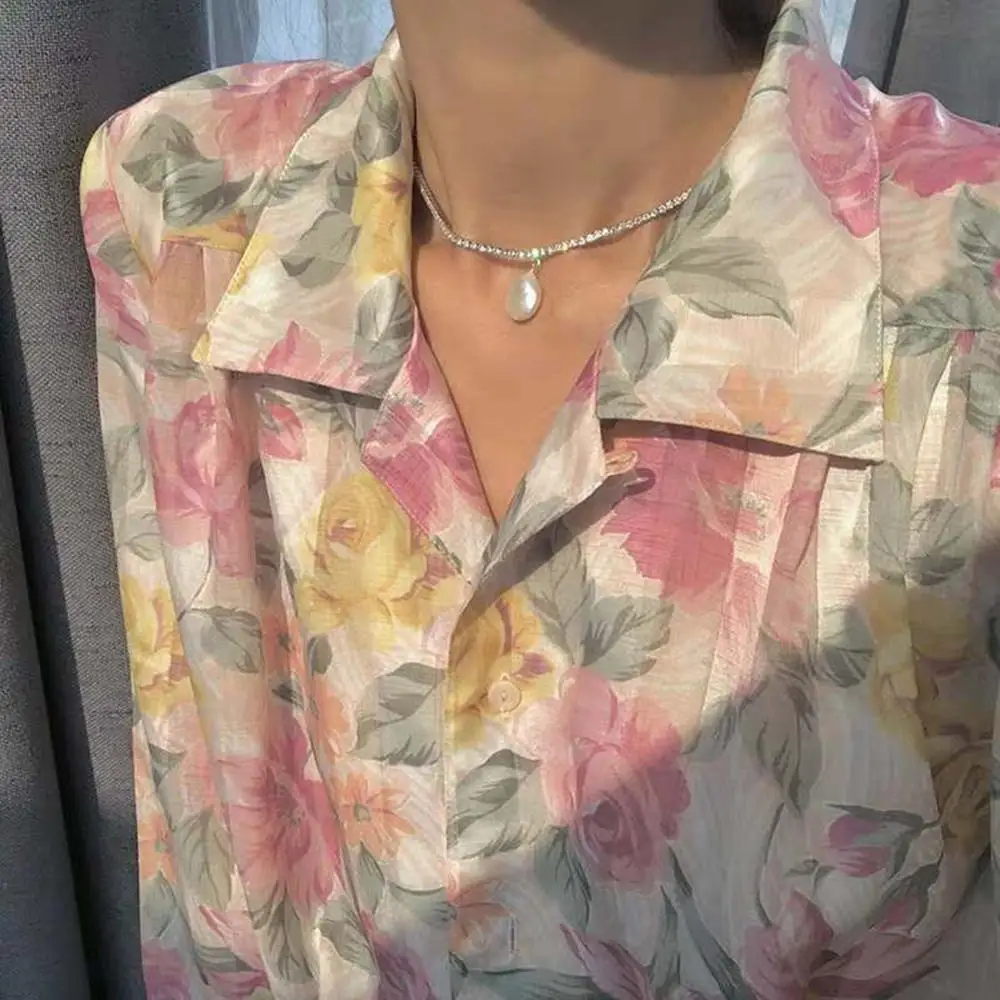 Женское винтажное ожерелье с жемчугом элегантное Ювелирное Украшение двойным