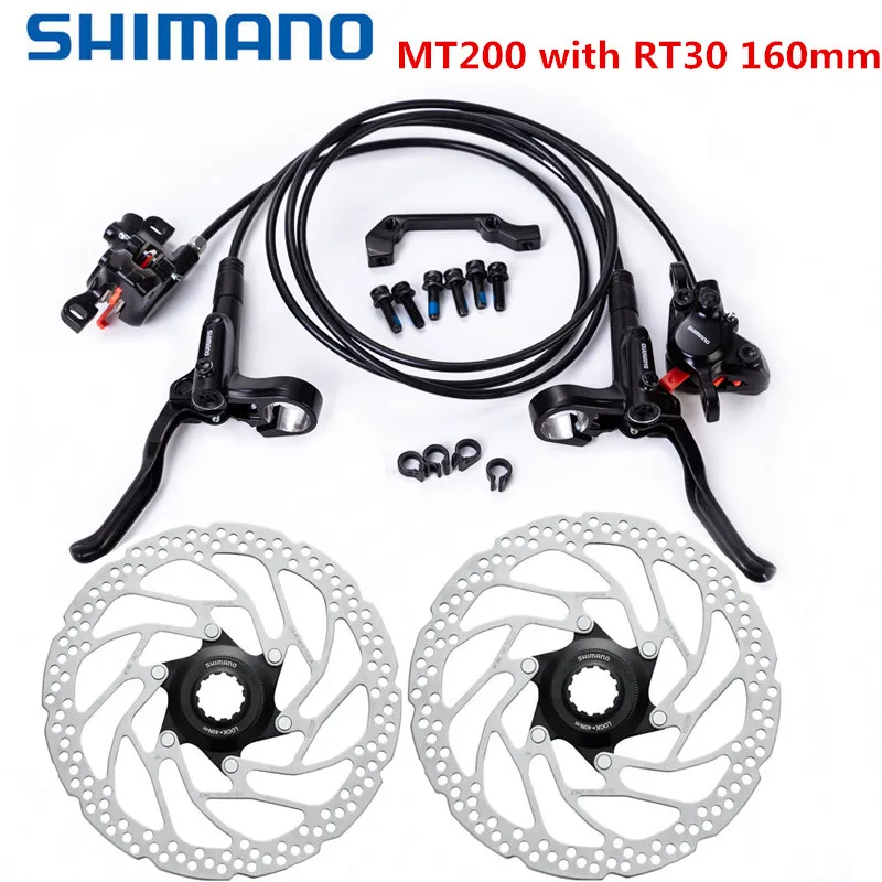 Велосипедный Тормоз Shimano MT200, комплект гидравлических дисковых тормозов для горного велосипеда с роторами G3 / HS1 / RT30/RT56, 160 мм
Велосипедный Тормоз Shimano MT200, комплект гидравлических дисковых тормозов для горного велосипеда с роторами G3 / HS1 / RT30/RT56, 160 мм