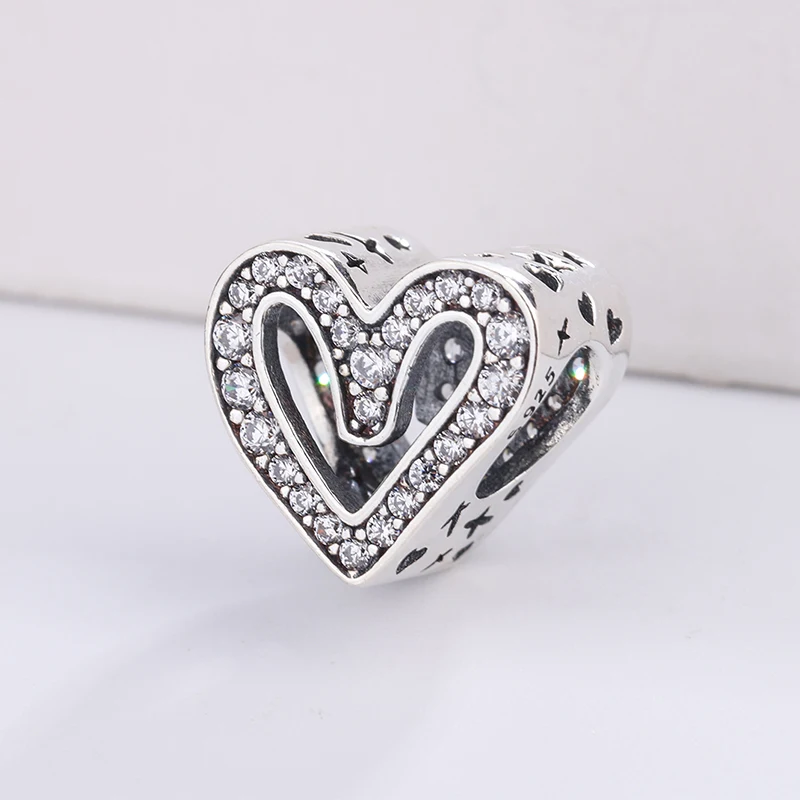 Fashion 925 Sterling Silver Zircon Necklace Sparkling Freehand Heart Charm Bracelets Fit Pandora Bracelets Jewelry Designer
Fashion 925 Sterling Silver Zircon Necklace Sparkling Freehand Heart Charm Bracelets Fit Pandora Bracelets Jewelry Designer