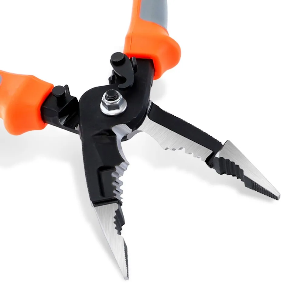 5 In 1 8" Multifunctional Electrician Plier Long Needle Nose Plier Electrician Wire Stripper Cable Cutter Terminal Crimping Tool
5 In 1 8" Multifunctional Electrician Plier Long Needle Nose Plier Electrician Wire Stripper Cable Cutter Terminal Crimping Tool