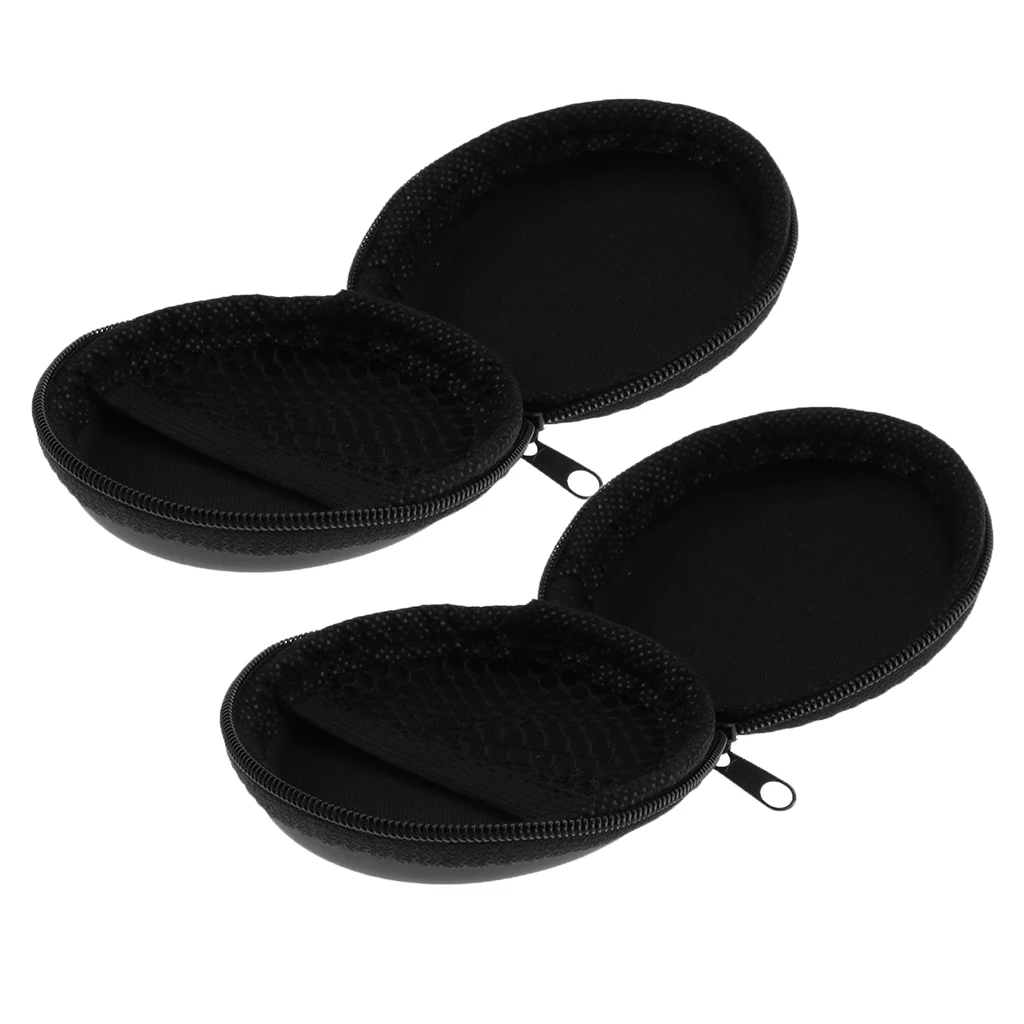 

2pcs Round/Square Case Organiser for Mini Microphone Accs Clip-on Mic- Black