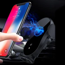 15W Fast Car wireless charger Automatic clamping for iPhone X 8Plus XR 11 pro Max Galaxy S10 S9 S7 Note 9 8 Air Vent Mount Holde