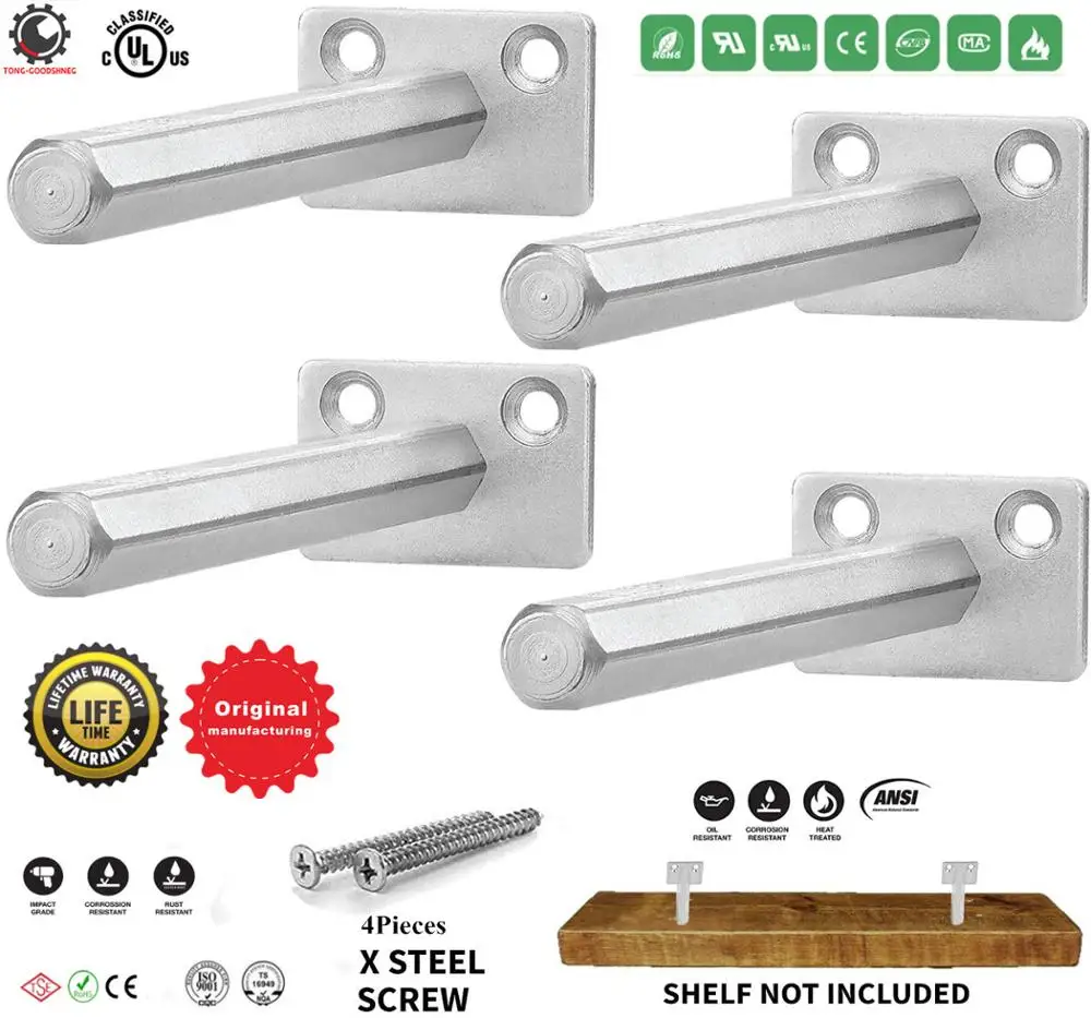 Floating Shelf Bracket Hardware 5 inches Blind Shelf Support Brackets for Shelves Hidden Shelf Hardware -Wall Plugs and Screws
Floating Shelf Bracket Hardware 5 inches Blind Shelf Support Brackets for Shelves Hidden Shelf Hardware -Wall Plugs and Screws