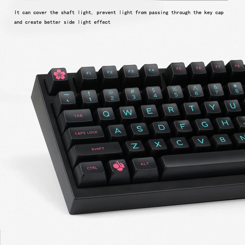 

MAXKEY Keycaps Miami Night SA Height ABS Material 127 Key Two Color Injection Molding Suitable For Most Mechanical Keyboard