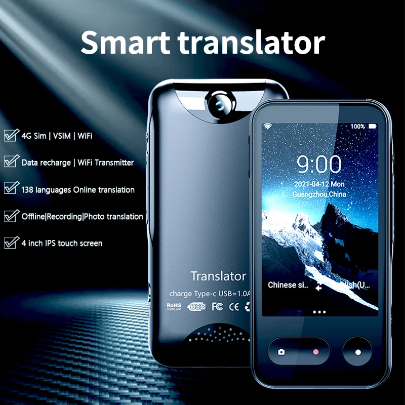 138 Multi Languages In Real Time Online Instant 14 Off Line Translation AI Conversion T7 4G The Internet Smart Voice Translator
138 Multi Languages In Real Time Online Instant 14 Off Line Translation AI Conversion T7 4G The Internet Smart Voice Translator