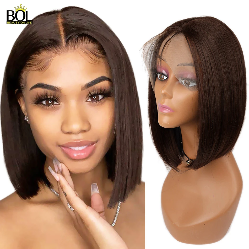 BOL 14Inch Short Bob Wigs with Baby Hair Machine Made Natural Smooth Synthetic Cosplay Wigs for Women Ombre Color Light Brown
BOL 14Inch Short Bob Wigs with Baby Hair Machine Made Natural Smooth Synthetic Cosplay Wigs for Women Ombre Color Light Brown