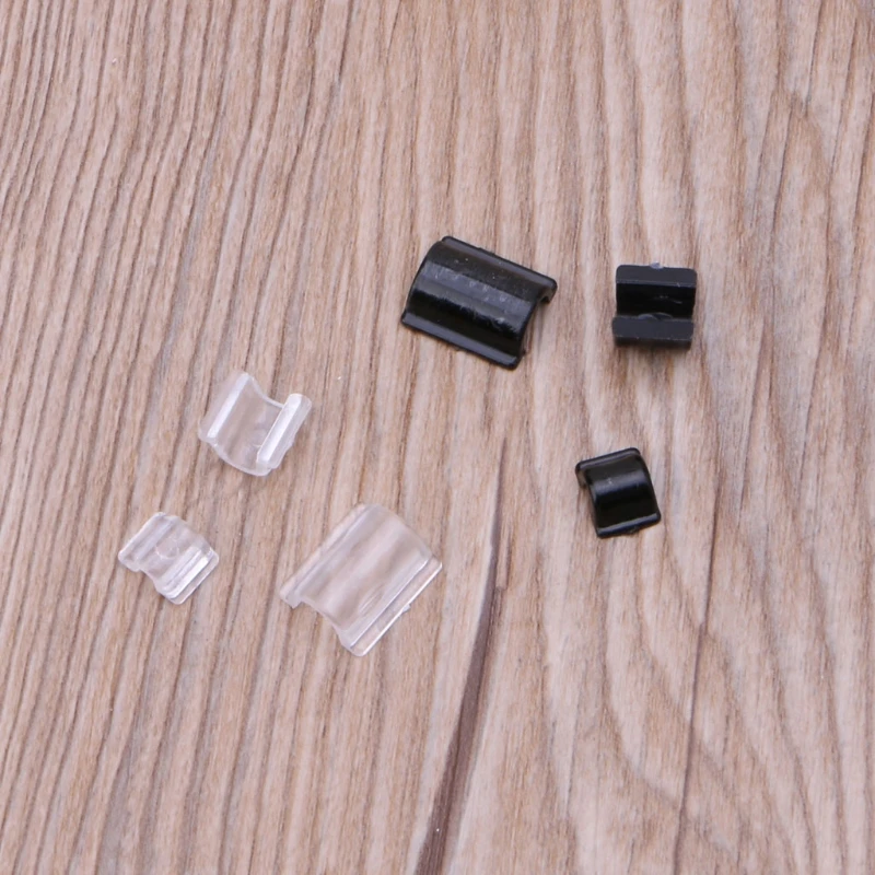 100Pcs Elasitc Rubber Hair Band Buckles Hair Ties DIY Glue-on Plastic Connector 
100Pcs Elasitc Rubber Hair Band Buckles Hair Ties DIY Glue-on Plastic Connector