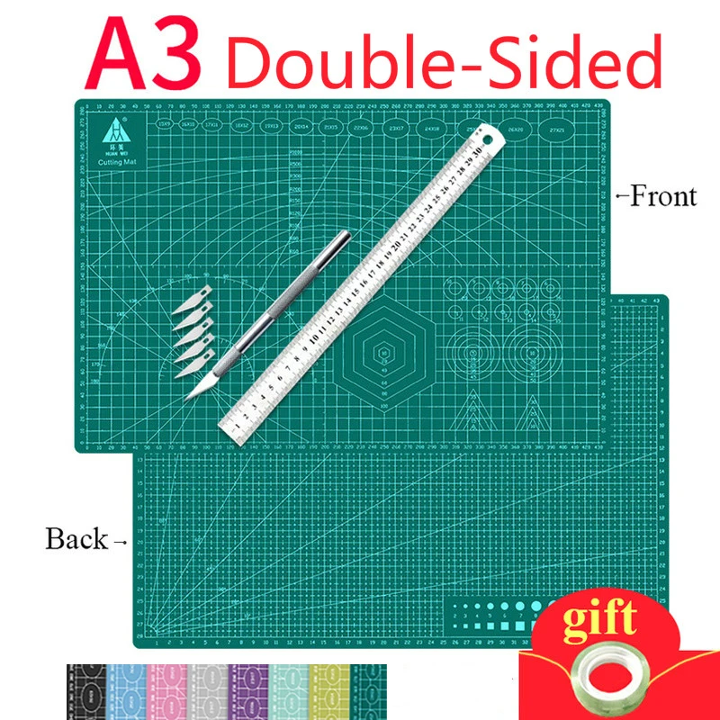 A3 Cutting Mats Cushion Board Large Handwritten Test Paper Drawing Beauty WorkbeScaling Model Rubber Seal Engraving Board DIY
A3 Cutting Mats Cushion Board Large Handwritten Test Paper Drawing Beauty WorkbeScaling Model Rubber Seal Engraving Board DIY