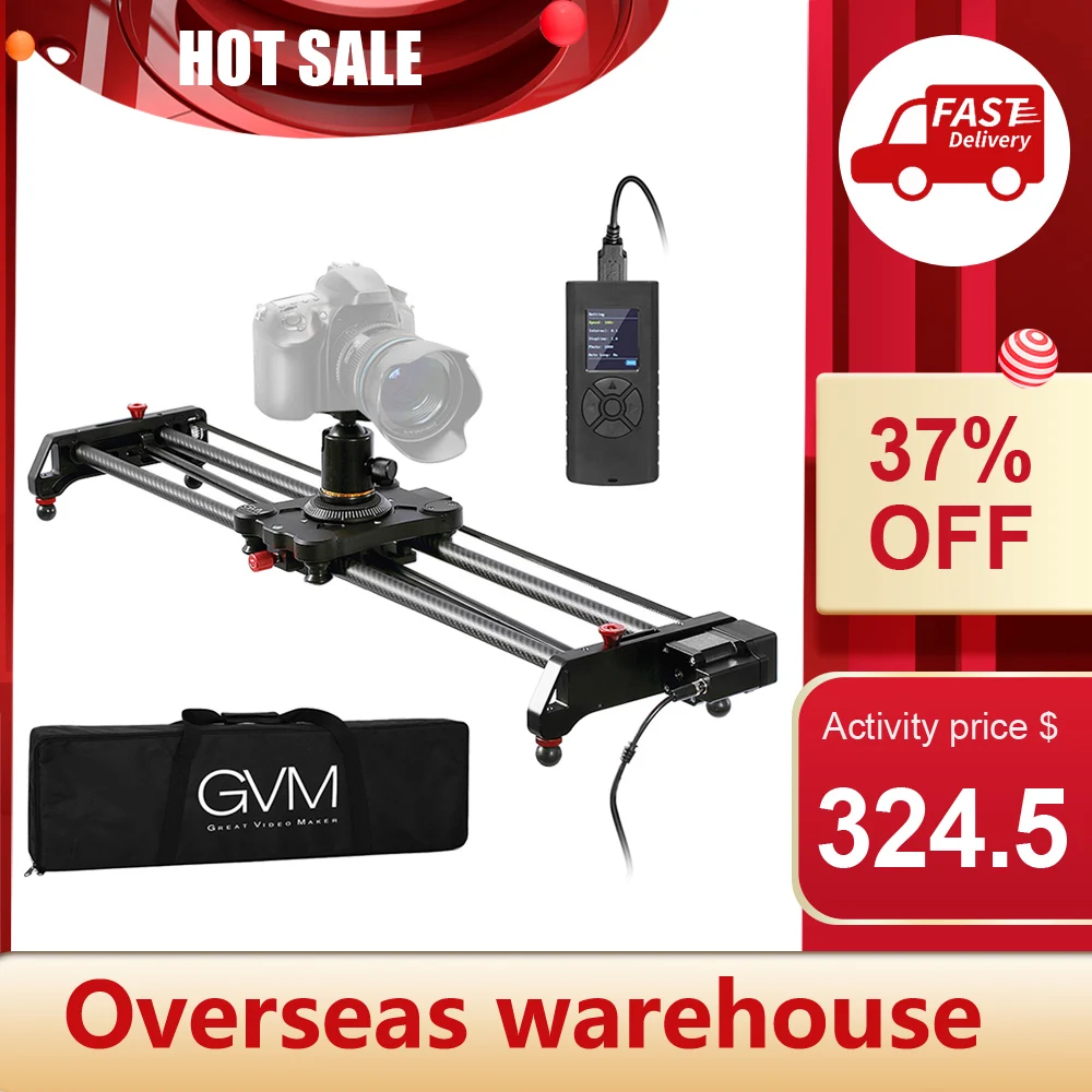 GVM GR-80QD/GR-120QD 80/120cm Motorized Camera Slider Track Dolly Video Stabilizer Rail 120 Degree for DSLR Camcorder Smartphone
GVM GR-80QD/GR-120QD 80/120cm Motorized Camera Slider Track Dolly Video Stabilizer Rail 120 Degree for DSLR Camcorder Smartphone