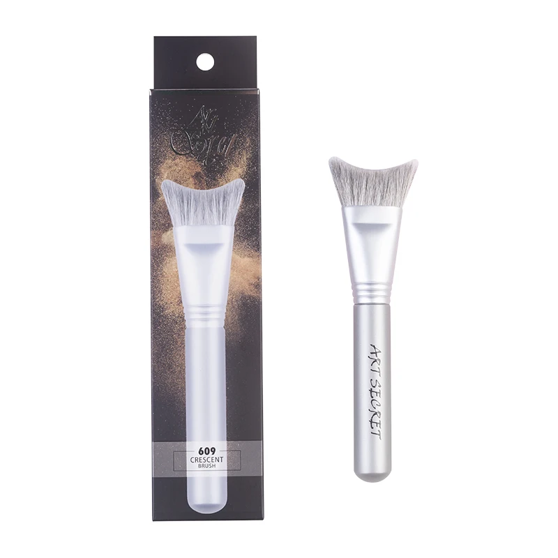 Art Secret 609 Cosmetic Tool Makeup Crescent Brush With Goat Hair Matt Aluminum Ferrule Wooden Handle
Art Secret 609 Cosmetic Tool Makeup Crescent Brush With Goat Hair Matt Aluminum Ferrule Wooden Handle