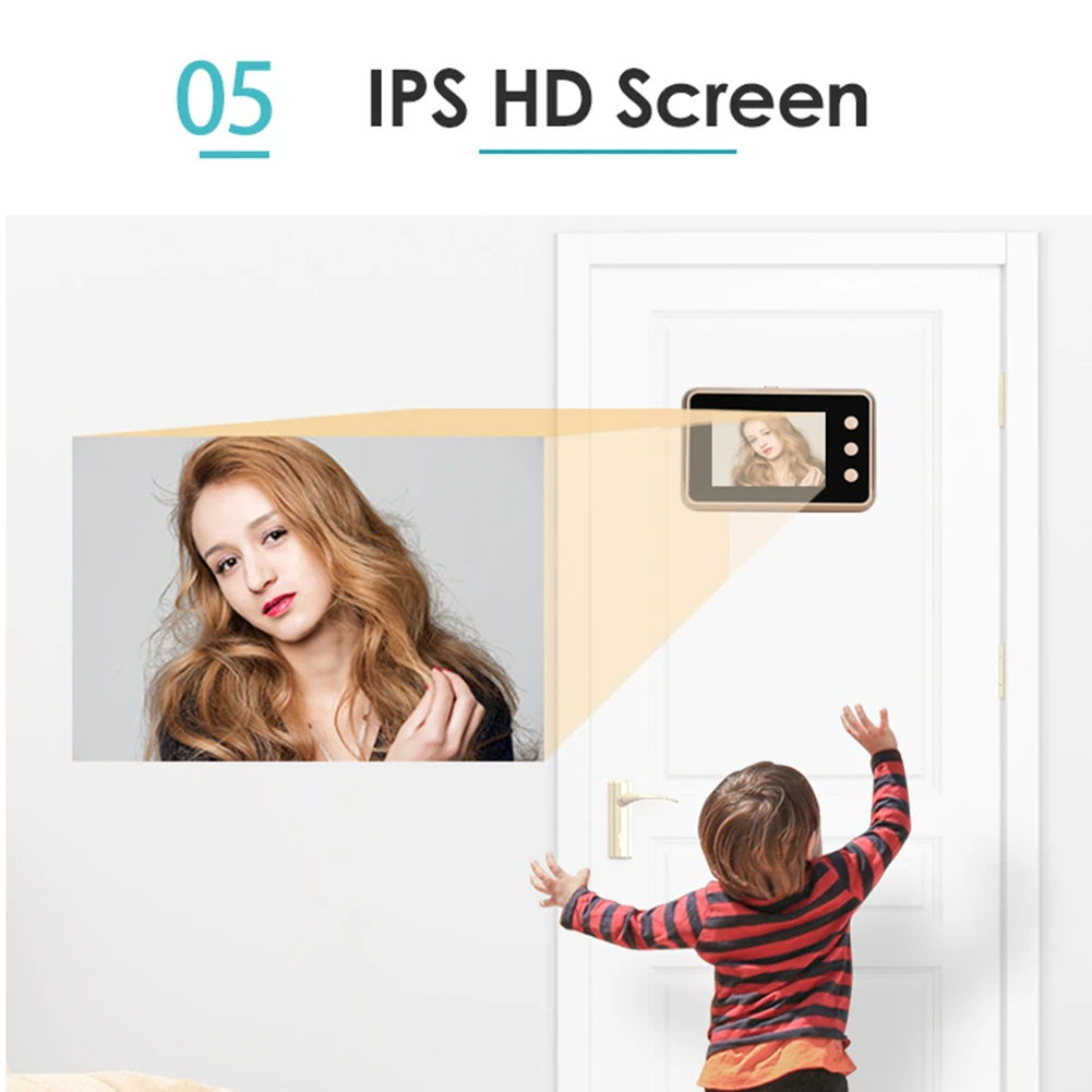 D5 2.8 inch LCD Digital Electronic Doorbell Camera Infrared Night Vision Viewer Video Photo Door Bell Peephole Outdoor Door Eye
D5 2.8 inch LCD Digital Electronic Doorbell Camera Infrared Night Vision Viewer Video Photo Door Bell Peephole Outdoor Door Eye