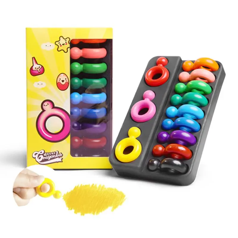 12 Colors Non-toxic Wax Ring Shape Crayons for Baby Kids Safe Painting Drawing U4LD
12 Colors Non-toxic Wax Ring Shape Crayons for Baby Kids Safe Painting Drawing U4LD