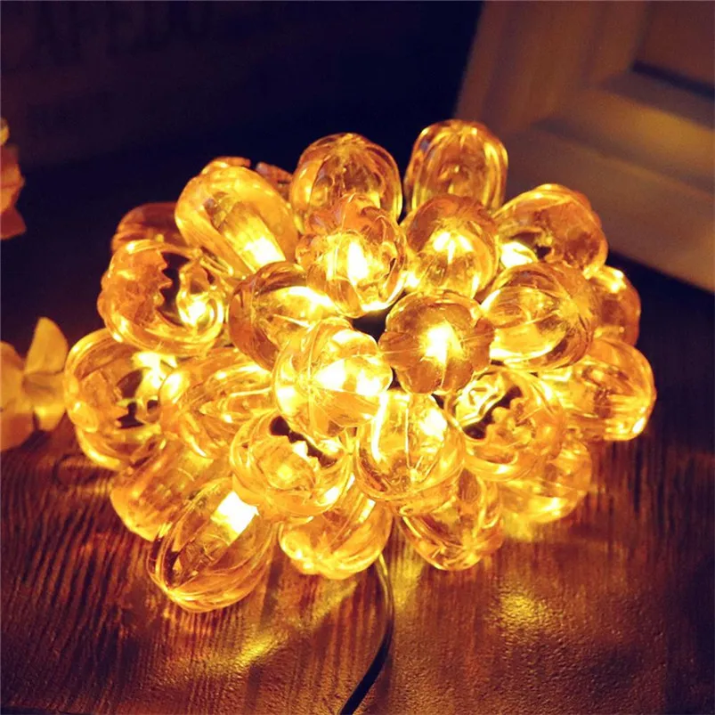Pumpkin LED String Lights Battery Halloween Garden Light Operated Lights with Remote Control Luces Led Decoracion 40AUG15
Pumpkin LED String Lights Battery Halloween Garden Light Operated Lights with Remote Control Luces Led Decoracion 40AUG15