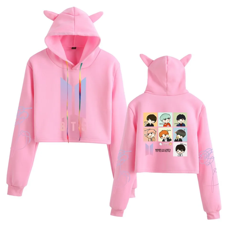 Four Seasons Collection Cat Ears Navel Gradient Hat Rope Hooded Women's Sweater Casual Sport Shirt 
Four Seasons Collection Cat Ears Navel Gradient Hat Rope Hooded Women's Sweater Casual Sport Shirt