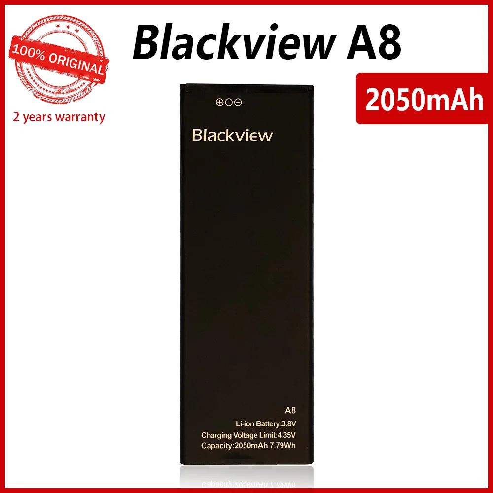 100% Оригинальный 2050 мАч A8 аккумулятор для телефона Blackview высококачественные