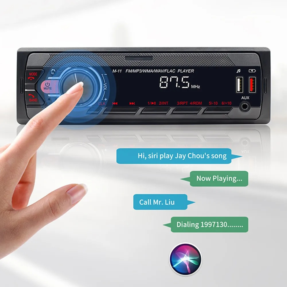 1 Set 12V FM Receiver Car Radio Audio With Colorful Lights Bluetooth Stereo MP3 Player AUX USB Auto Central Control Modification
1 Set 12V FM Receiver Car Radio Audio With Colorful Lights Bluetooth Stereo MP3 Player AUX USB Auto Central Control Modification