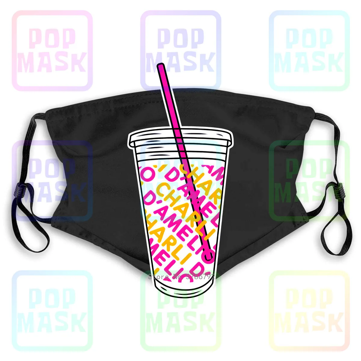 Маска от пыли с фильтром Charli Damelio Merch Store Классическая моющаяся многоразовая