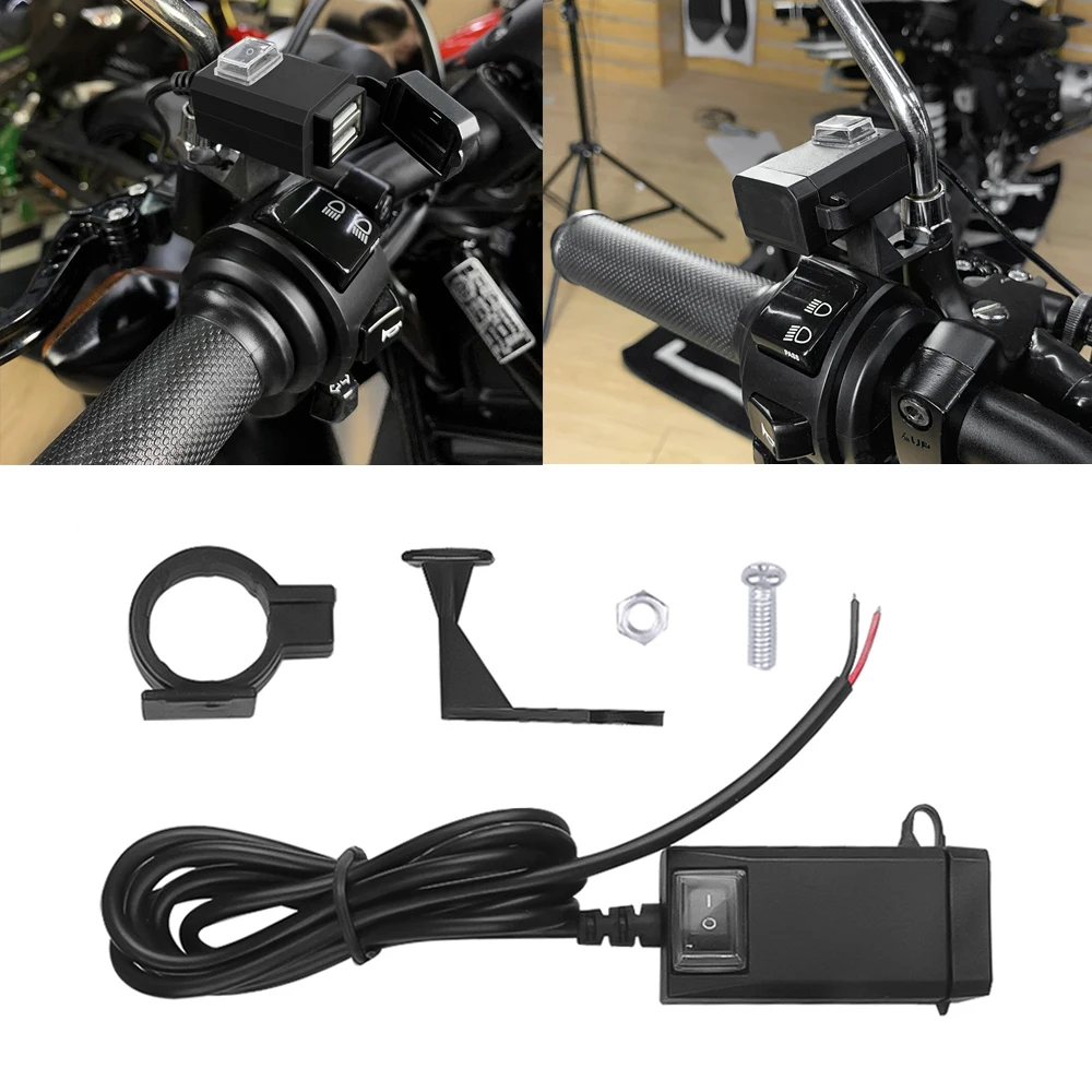 Black Dual USB Port Waterproof Dustproof Motorbike Motorcycle Handlebar Charger Adapter Power Supply Socket for Phone Mobile
Black Dual USB Port Waterproof Dustproof Motorbike Motorcycle Handlebar Charger Adapter Power Supply Socket for Phone Mobile