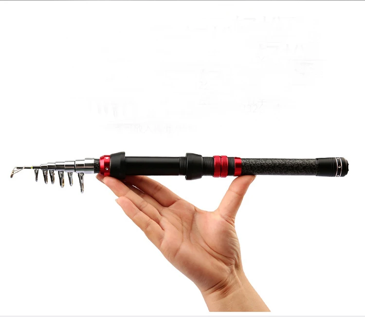 Mini Pocket Size Carbon Telescopic Fishing Rod Ultra Light Rod 1.3m 1.5m 1.8m 2.1m 2.4m 2.7m Fishing Rod Spinning Fishing Pole
Mini Pocket Size Carbon Telescopic Fishing Rod Ultra Light Rod 1.3m 1.5m 1.8m 2.1m 2.4m 2.7m Fishing Rod Spinning Fishing Pole