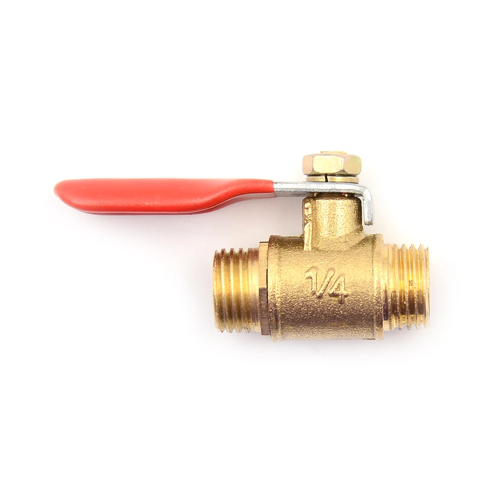 HUXUAN 1/4'' PT Male 12mm Threaded to 8mm Hose Lever Handle Brass Metal Ball Valves DIY Home Tools
HUXUAN 1/4'' PT Male 12mm Threaded to 8mm Hose Lever Handle Brass Metal Ball Valves DIY Home Tools