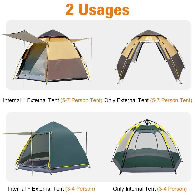 Backpacking Tent Outdoor Camping 4 Season Tent With Snow Skirt Double Layer UV Protection Waterproof Hiking Trekking Tent
Backpacking Tent Outdoor Camping 4 Season Tent With Snow Skirt Double Layer UV Protection Waterproof Hiking Trekking Tent