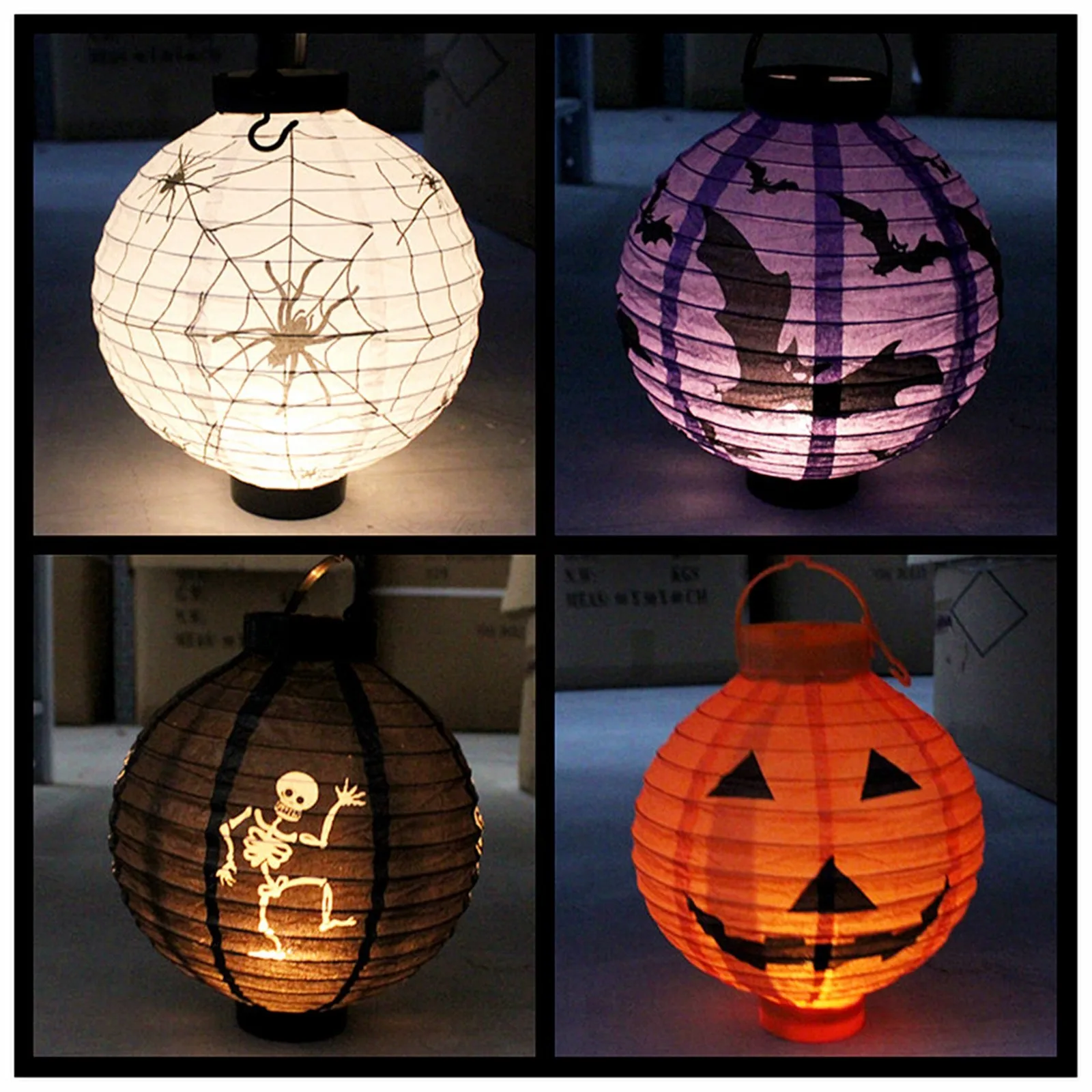 Led Paper Pumpkin Lantern Bat Spider Skull Outdoor Hanging Light Lamp Props Home Cute Fairy Holiday Halloween Decor Mini Lights
Led Paper Pumpkin Lantern Bat Spider Skull Outdoor Hanging Light Lamp Props Home Cute Fairy Holiday Halloween Decor Mini Lights