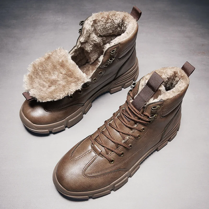 New Winter Men Boots Plush Fashion Punk Men Ankle Boots Autumn Round Toe Combat Martin Boots Platform Snow Shoes Men
New Winter Men Boots Plush Fashion Punk Men Ankle Boots Autumn Round Toe Combat Martin Boots Platform Snow Shoes Men