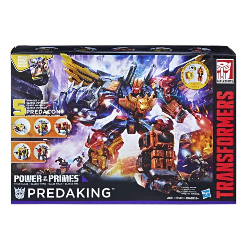 Hasbro 5in1 Transformers Voyager Predacon Collectible Autobots Predaking Power of The Prime Car Robots Models Collection Toys
Hasbro 5in1 Transformers Voyager Predacon Collectible Autobots Predaking Power of The Prime Car Robots Models Collection Toys