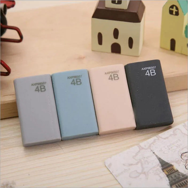 

2pcs/lot High quality 4B Eraser Classical erasers pencil correction kids Gift Papelaria Office & School Supplies G247