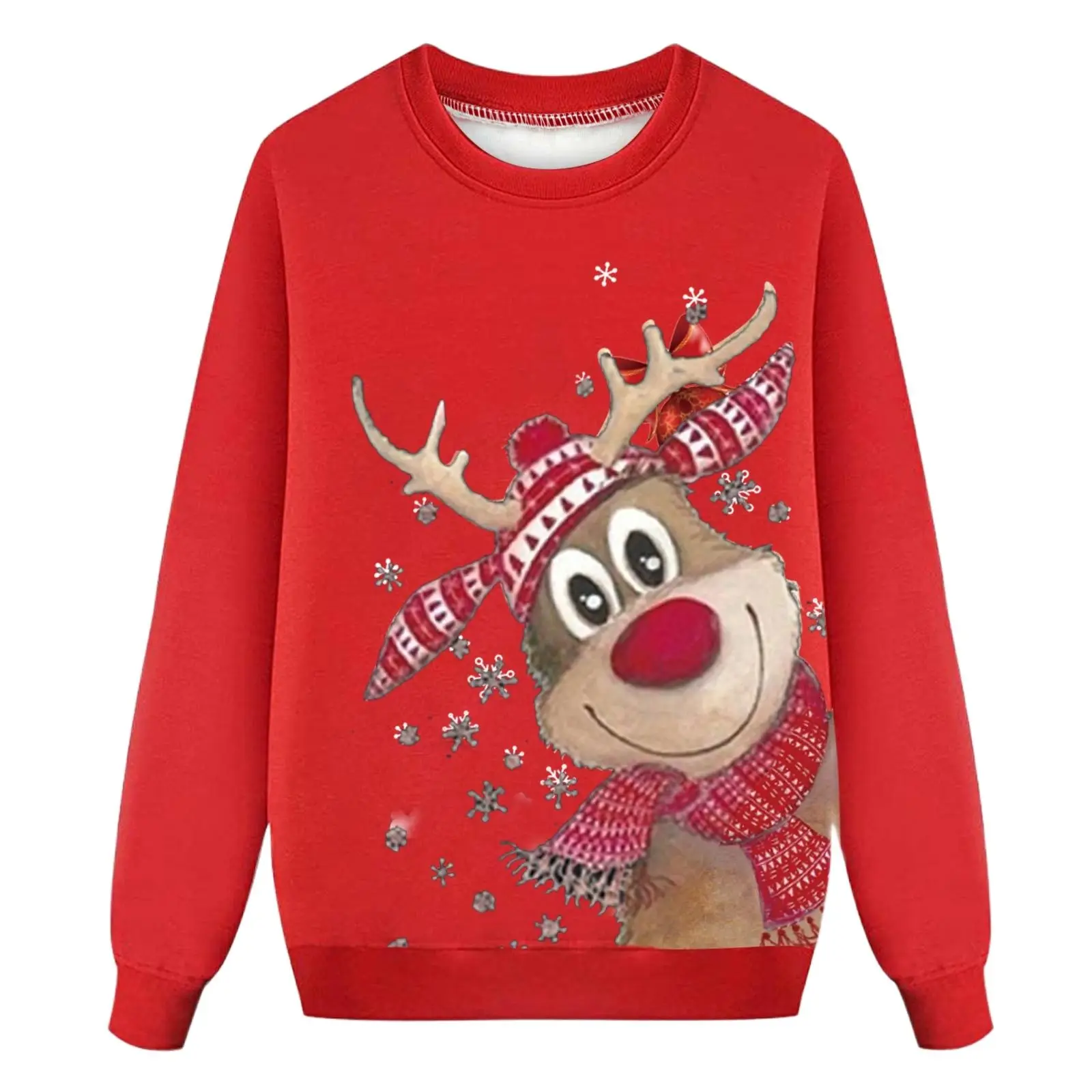 Christmas Sweater Ugly Cute Reindeer Xmas Print Jumper Casual Holiday Family Set Party Pullover Gifts Women Men Sweatshirts
Christmas Sweater Ugly Cute Reindeer Xmas Print Jumper Casual Holiday Family Set Party Pullover Gifts Women Men Sweatshirts
