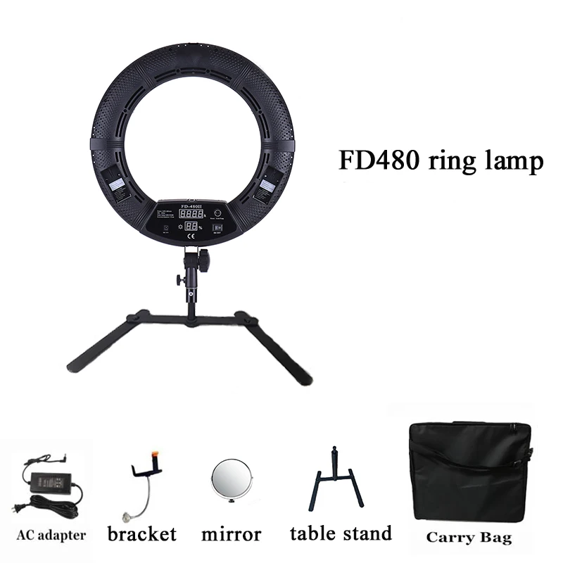 Yidoblo FD-480II Bi-color Photo Beauty Studio кольцевой светильник светодиодный Светодиодная лампа для видеосъемки, освещение для фотосъемки, 96 Вт 3200-5500K кольце...
Yidoblo FD-480II Bi-color Photo Beauty Studio кольцевой светильник светодиодный Светодиодная лампа для видеосъемки, освещение для фотосъемки, 96 Вт 3200-5500K кольце...
