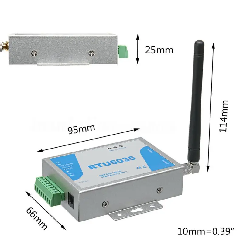 RTU5035 GSM Gate Opener Relay Switch Wireless Remote Control Door Opening Device with Antenna
RTU5035 GSM Gate Opener Relay Switch Wireless Remote Control Door Opening Device with Antenna