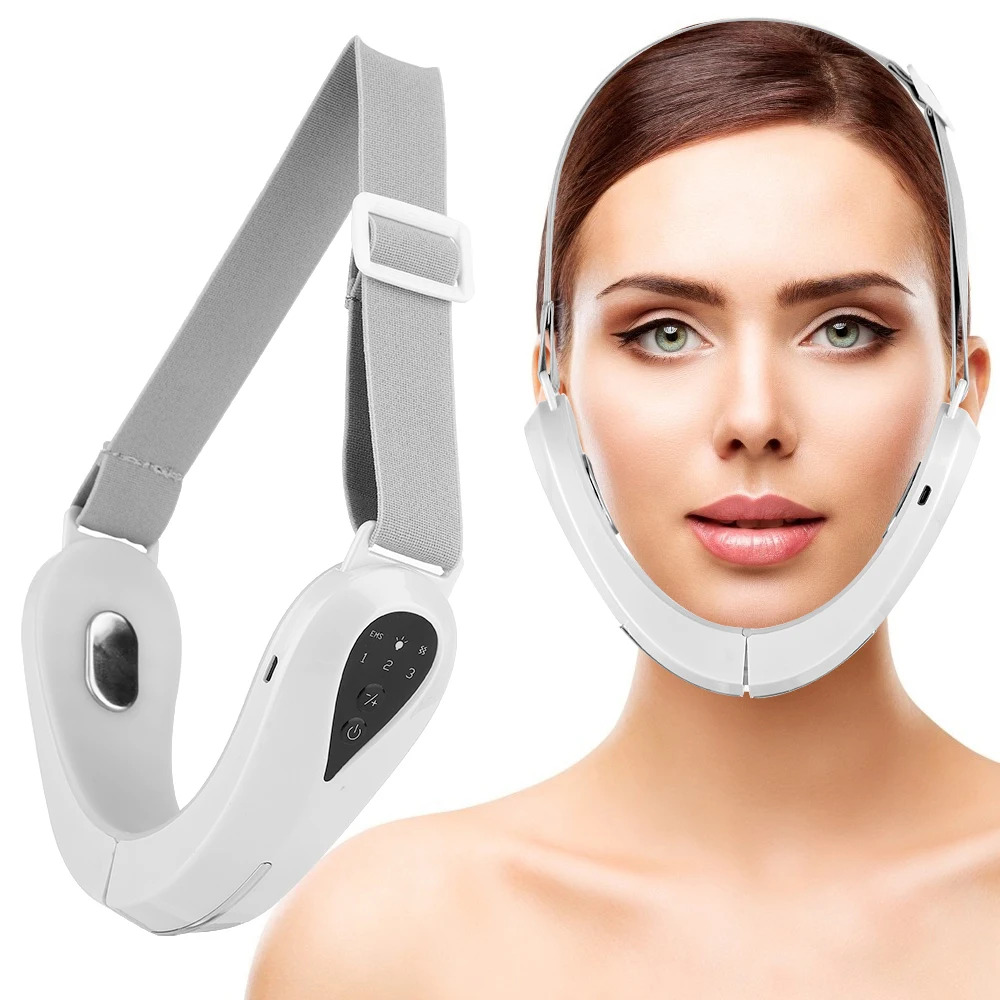 Chin V-Line Up Lift Belt Machine EMS Red Blue LED Photon Therapy Face Slimming Vibration Massager Facial Lifting Device V Face
Chin V-Line Up Lift Belt Machine EMS Red Blue LED Photon Therapy Face Slimming Vibration Massager Facial Lifting Device V Face