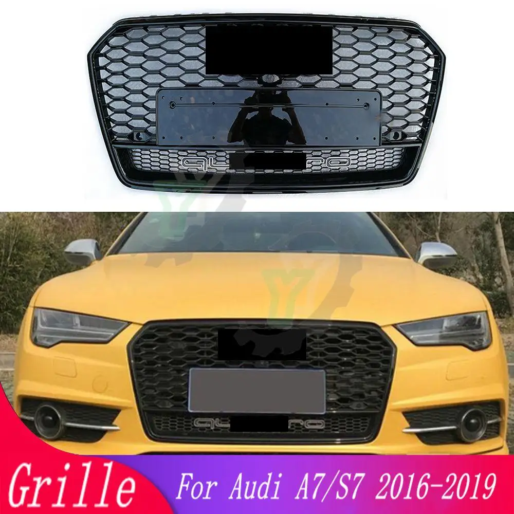 For Audi A7/S7 2016 2017 2018 2019 car accessories front bumper sports hexagonal honeycomb modified grille black racing grill
For Audi A7/S7 2016 2017 2018 2019 car accessories front bumper sports hexagonal honeycomb modified grille black racing grill