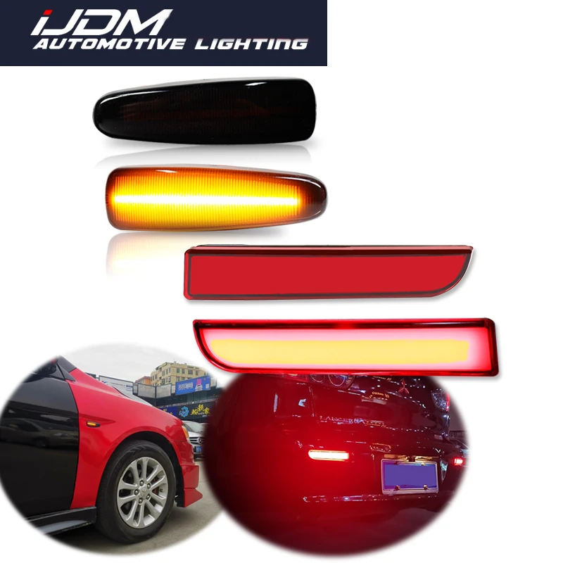 Amber For Mitsubishi Lancer Evo X Mirage Outlander Side Marker Light Turn Signal &Red Bumper Reflector Tail/Brake,Rear Fog Lamps
Amber For Mitsubishi Lancer Evo X Mirage Outlander Side Marker Light Turn Signal &Red Bumper Reflector Tail/Brake,Rear Fog Lamps