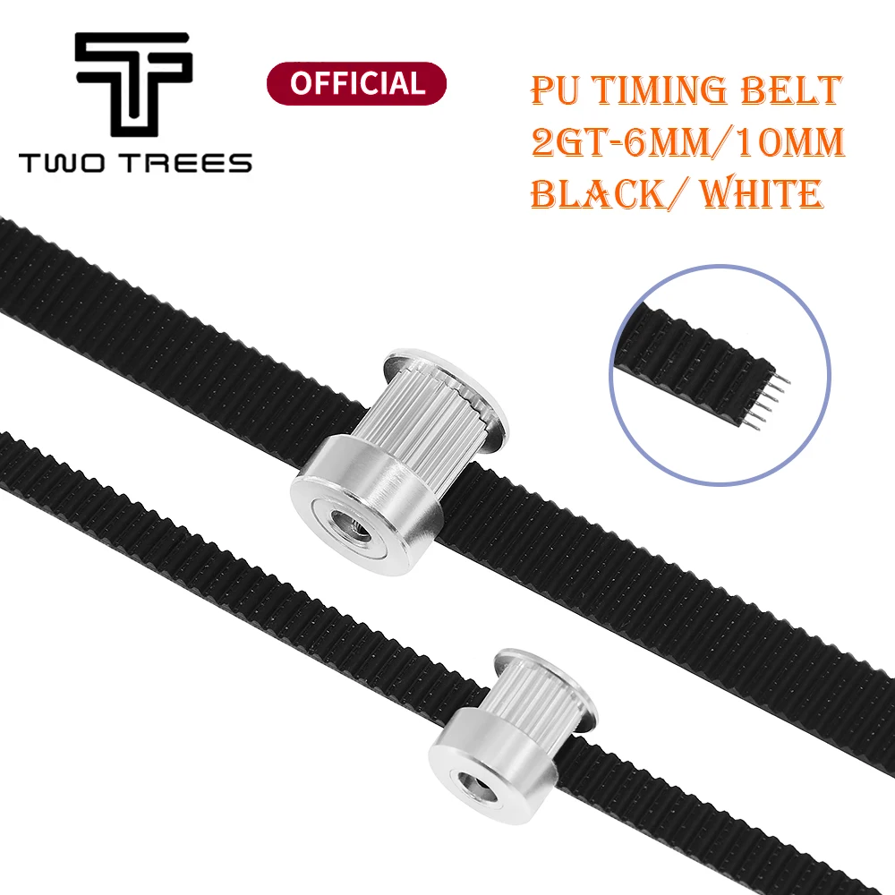 1M 2GT Open Timing Belt 6mm/10mm PU Belt Steel Core Rubber Fiberglass Timing Belt Suitable For 3D Printer 
1M 2GT Open Timing Belt 6mm/10mm PU Belt Steel Core Rubber Fiberglass Timing Belt Suitable For 3D Printer