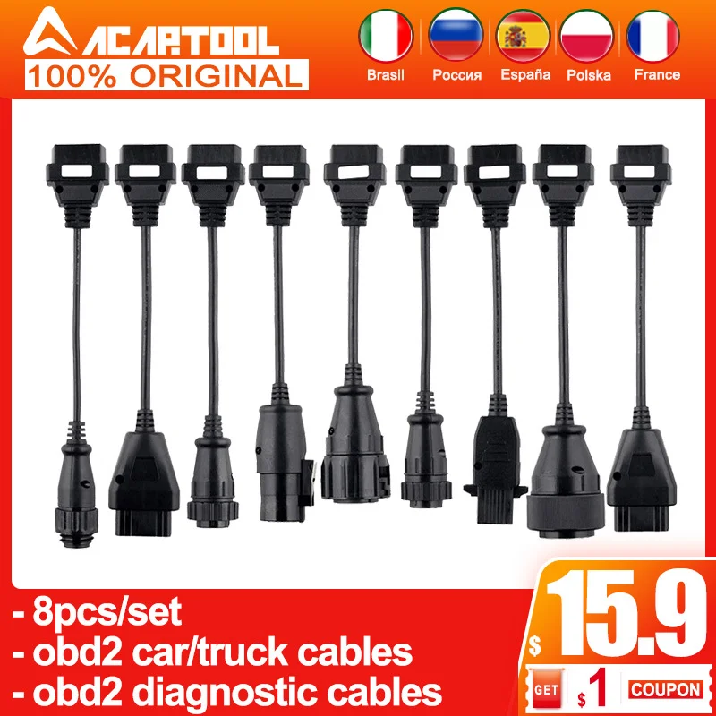Obd 2 Автомобильные OBD2 кабели для грузовиков Pro OBD OBDII автомобильные кабели для грузовиков диагностические инструменты соединительный кабель ...
Obd 2 Автомобильные OBD2 кабели для грузовиков Pro OBD OBDII автомобильные кабели для грузовиков диагностические инструменты соединительный кабель ...
