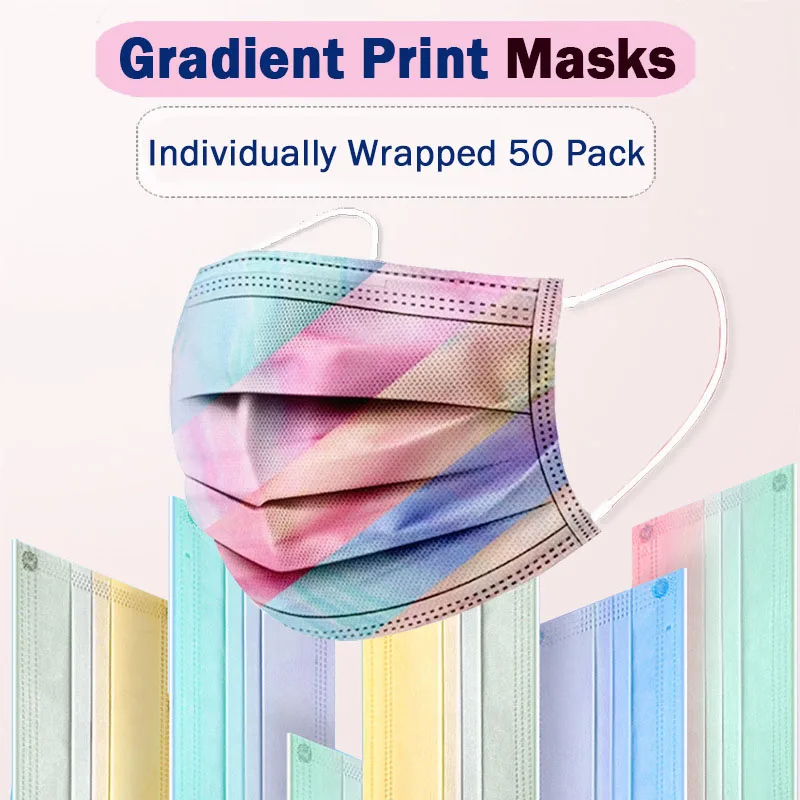 Disposable Black Adult Protective Mask Rainbow color 10/50/100 Pcs Non Woven Meltblown Cloth Masks Elastic Ear Loop Face Mask
Disposable Black Adult Protective Mask Rainbow color 10/50/100 Pcs Non Woven Meltblown Cloth Masks Elastic Ear Loop Face Mask