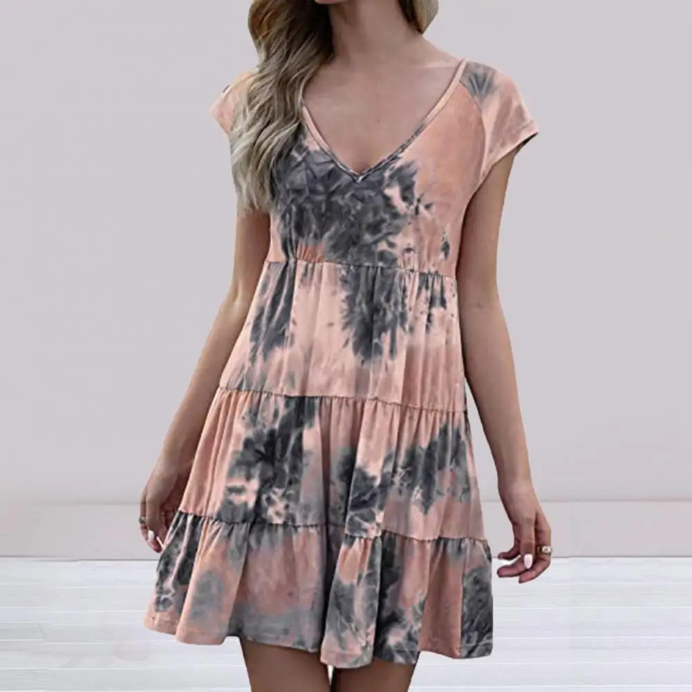 80% Dropshipping!!2021 Summer New Fashion Ladies Mini Loose Dress Sexy V-neck Tie-Dye Printed Short Sleeve Dress
80% Dropshipping!!2021 Summer New Fashion Ladies Mini Loose Dress Sexy V-neck Tie-Dye Printed Short Sleeve Dress