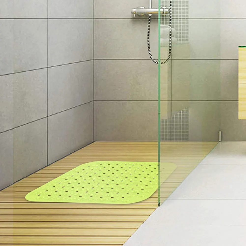 47x47cm Pure color Bath Mat Non-Slip Shower Pad with Suction Cups Rapid Drainage Floor Mat for Bathroom Kitchen Green/Blue
47x47cm Pure color Bath Mat Non-Slip Shower Pad with Suction Cups Rapid Drainage Floor Mat for Bathroom Kitchen Green/Blue