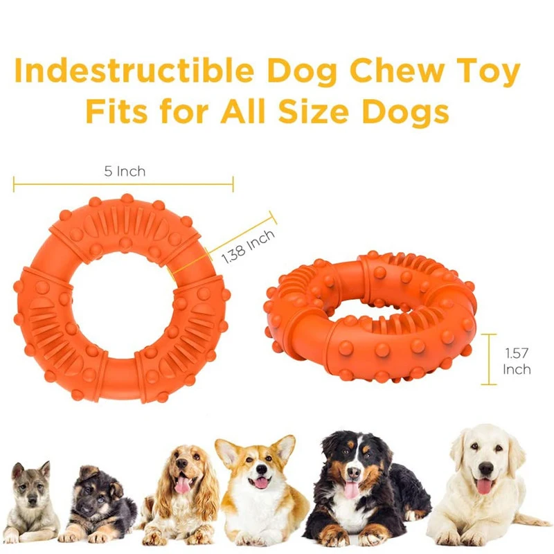 Dog Chew Toys Rubber Dog Bite Toys Chew Resistant Circle Pet Toy SAL99 
Dog Chew Toys Rubber Dog Bite Toys Chew Resistant Circle Pet Toy SAL99