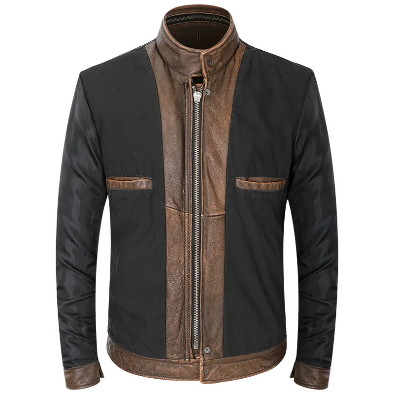 2021 Vintage Brown Casual Style Leather Jacket Men Plus Size 4XL Double Pockets Genuine Cowhide Autumn Slim Fit Natural Coat
2021 Vintage Brown Casual Style Leather Jacket Men Plus Size 4XL Double Pockets Genuine Cowhide Autumn Slim Fit Natural Coat