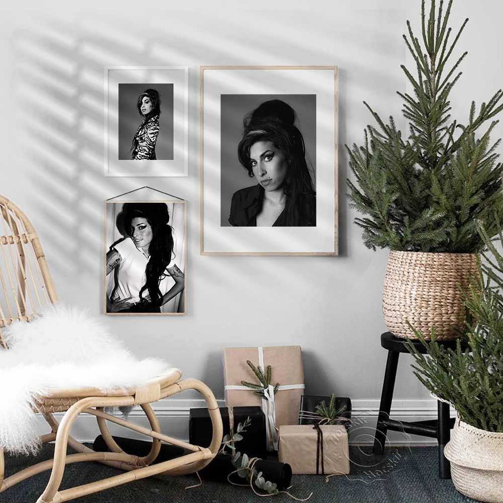 Black and White Music Singer Star Amy Winehouse Retro Poster Bar Pub Club Wall Art Painting Decoration Canvas Wall Stickers
Black and White Music Singer Star Amy Winehouse Retro Poster Bar Pub Club Wall Art Painting Decoration Canvas Wall Stickers