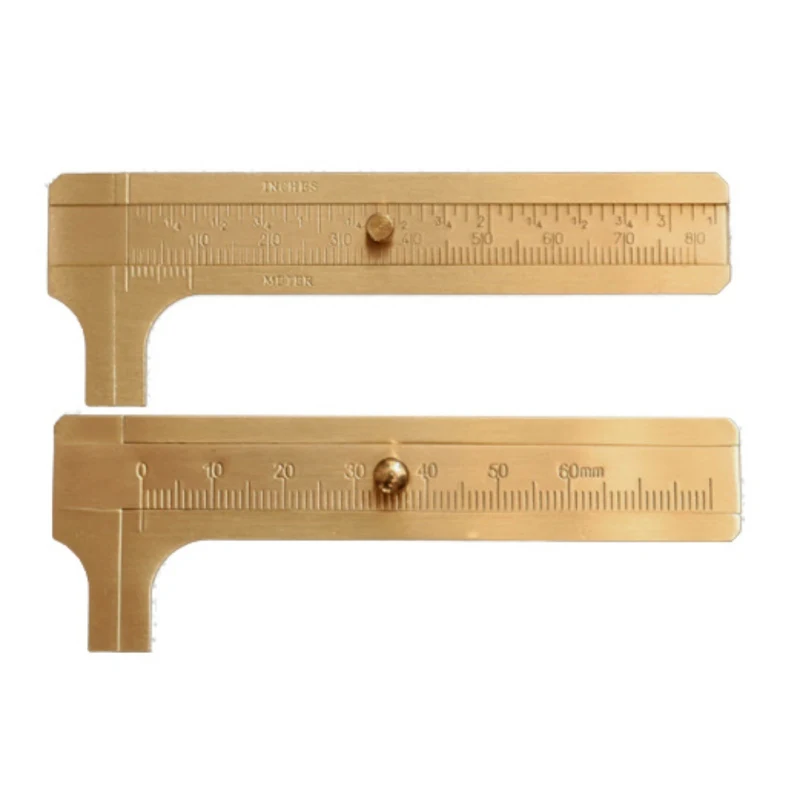 8cm Double/One Scale Portable Brass Copper Ruler Measuring Ruler Mini Pocket Tool Vernier Outdoor EDC Tool Camping Equipment
8cm Double/One Scale Portable Brass Copper Ruler Measuring Ruler Mini Pocket Tool Vernier Outdoor EDC Tool Camping Equipment