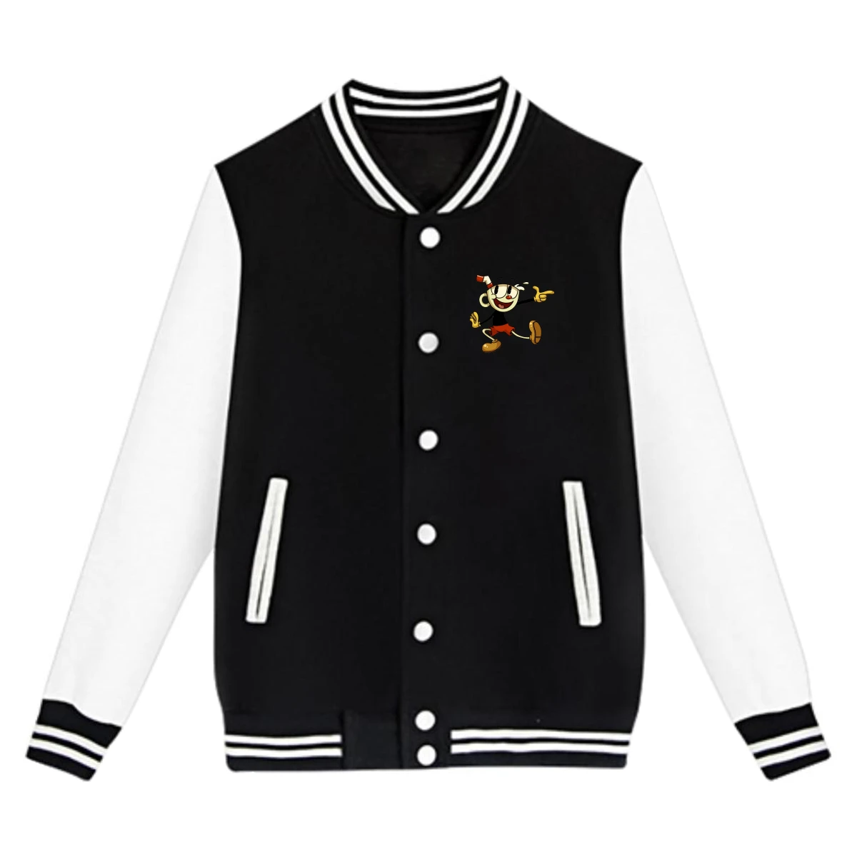 Модная повседневная спортивная куртка Cuphead Game для подростков, свободная бейсбольная форма, уличные куртки в стиле Харадзюку, хип-хоп для дет...
Модная повседневная спортивная куртка Cuphead Game для подростков, свободная бейсбольная форма, уличные куртки в стиле Харадзюку, хип-хоп для дет...